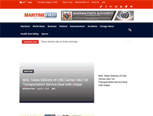 Tablet Screenshot of maritimefirstnewspaper.com